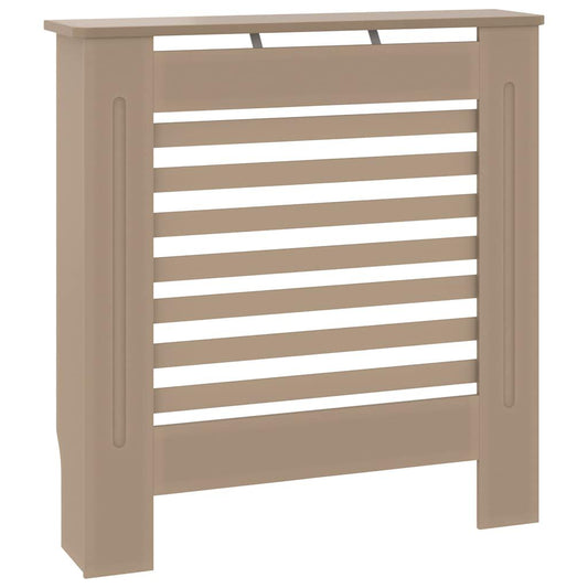 Cache-radiateur en MDF à lattes horizontales avec étagère
