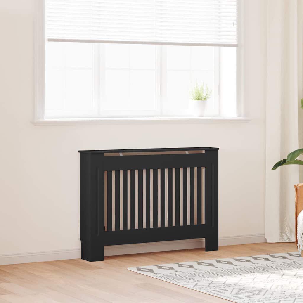 Cache-radiateur en bois à lattes avec étagère – 13 coloris, 5 tailles