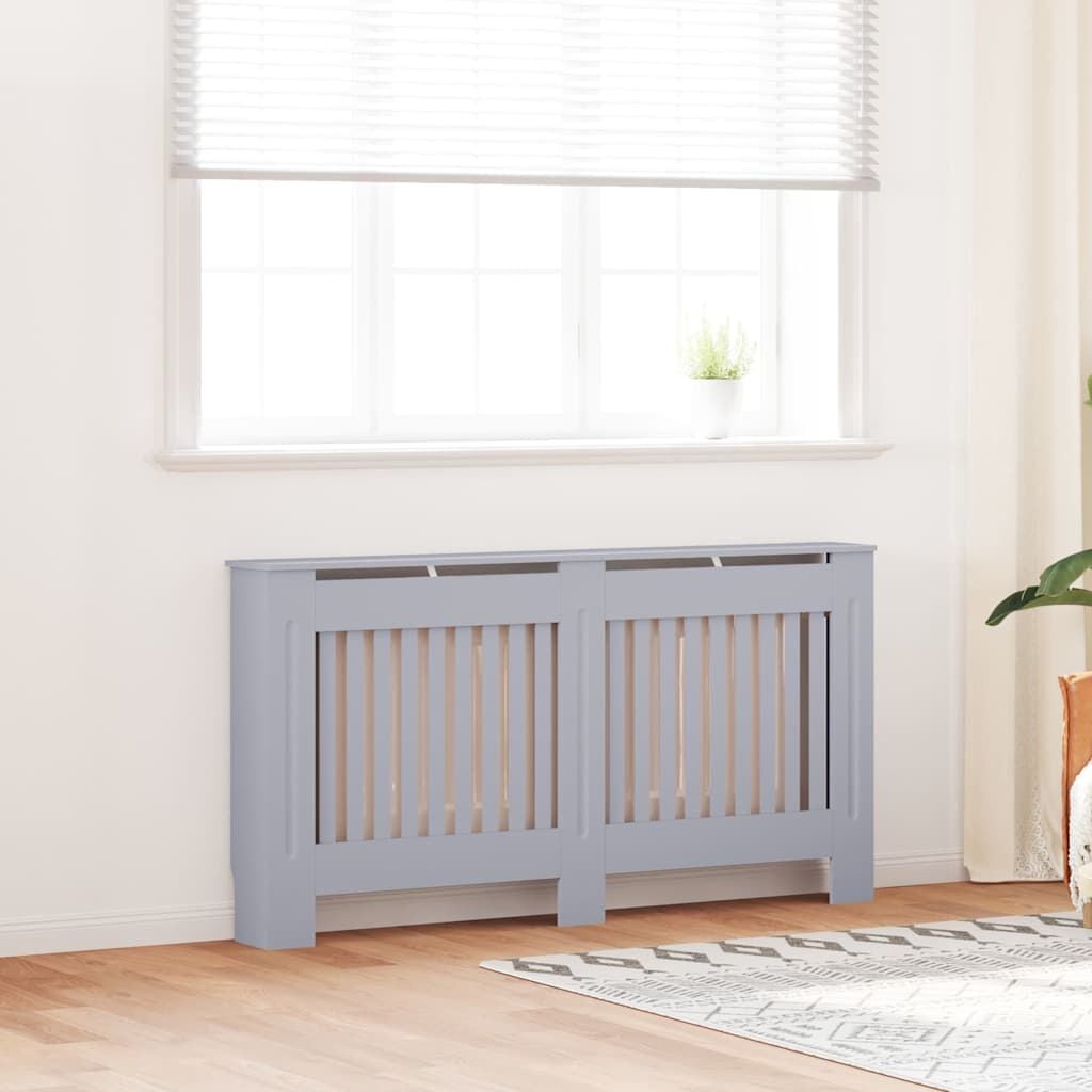 Cache-radiateur en bois à lattes avec étagère – 13 coloris, 5 tailles