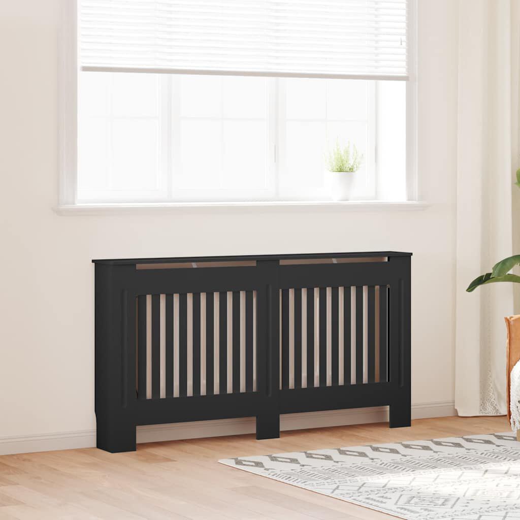 Cache-radiateur en bois à lattes avec étagère – 13 coloris, 5 tailles