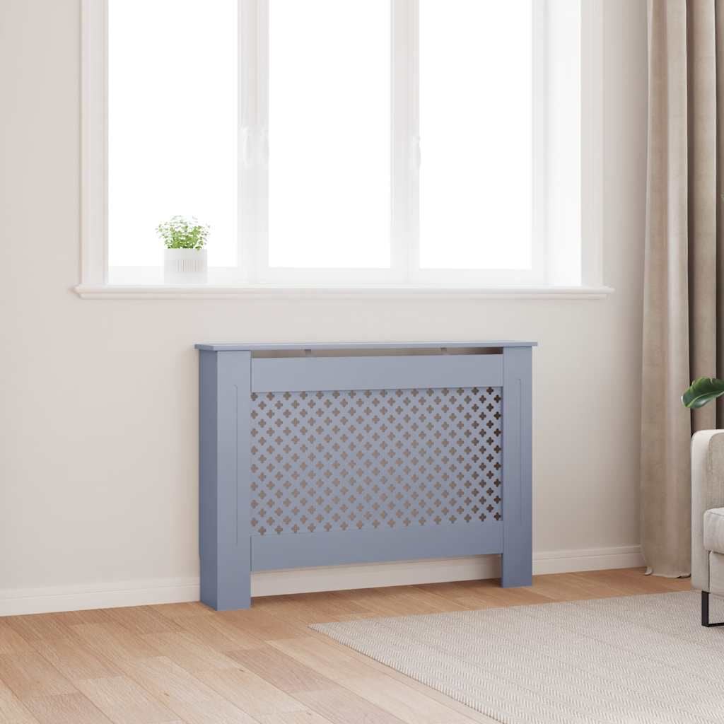 Cache-radiateur en MDF à motif croisé avec étagère – 5 coloris, 5 tailles