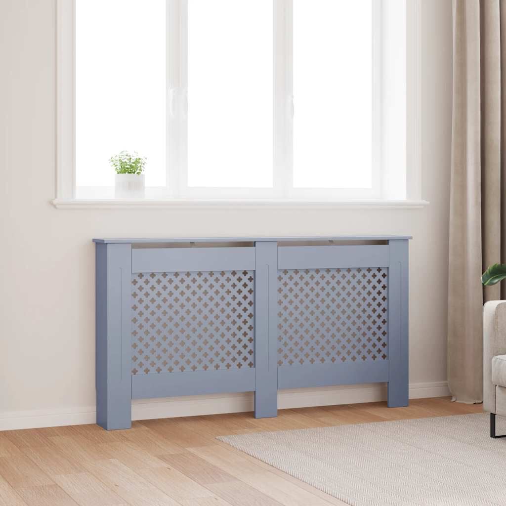 Cache-radiateur en MDF à motif croisé avec étagère – 5 coloris, 5 tailles