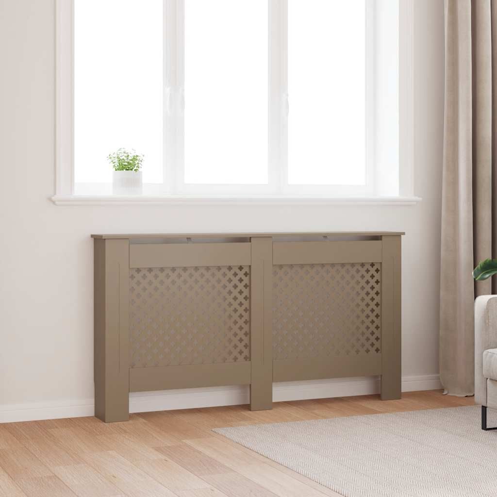 Cache-radiateur en MDF à motif croisé avec étagère – 5 coloris, 5 tailles