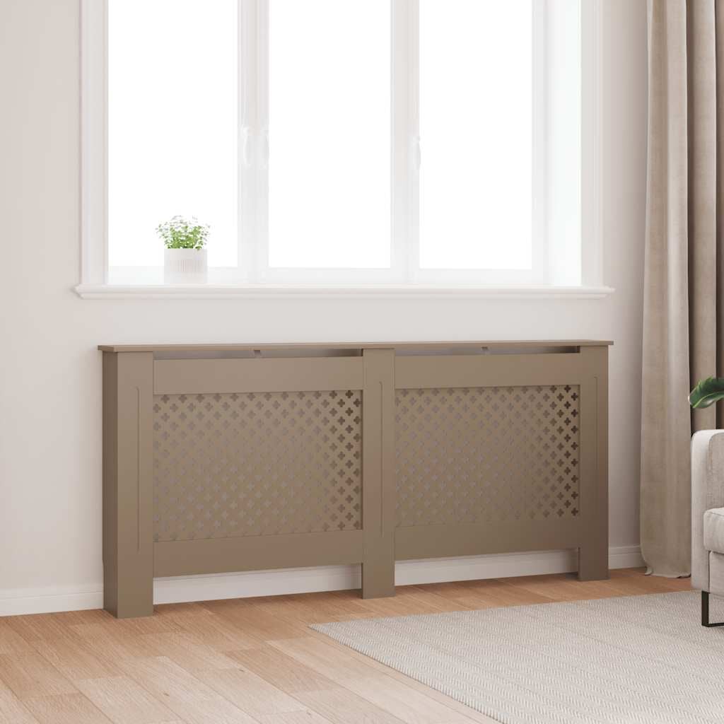 Cache-radiateur en MDF à motif croisé avec étagère – 5 coloris, 5 tailles