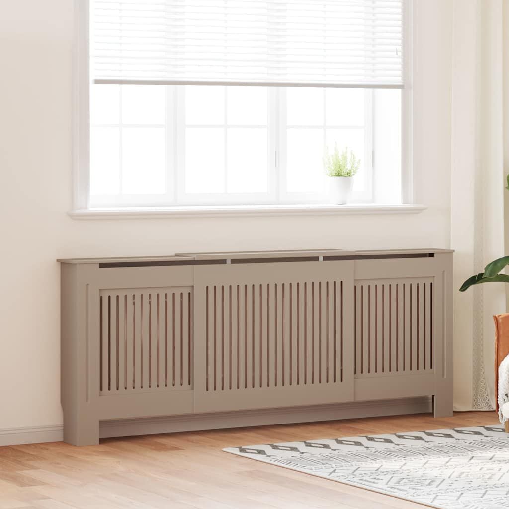 Cache-radiateur en bois à lattes avec étagère – 13 coloris, 5 tailles