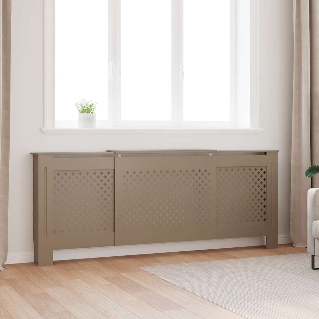 Cache-radiateur en MDF à motif croisé avec étagère – 5 coloris, 5 tailles