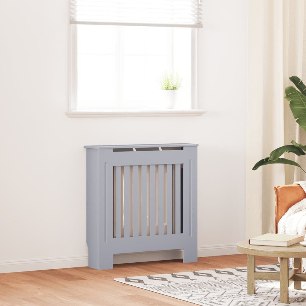 Cache-radiateur en bois à lattes avec étagère – 13 coloris, 5 tailles