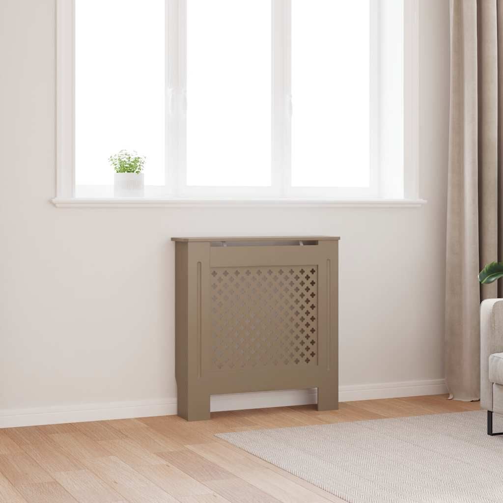 Cache-radiateur en MDF à motif croisé avec étagère – 5 coloris, 5 tailles
