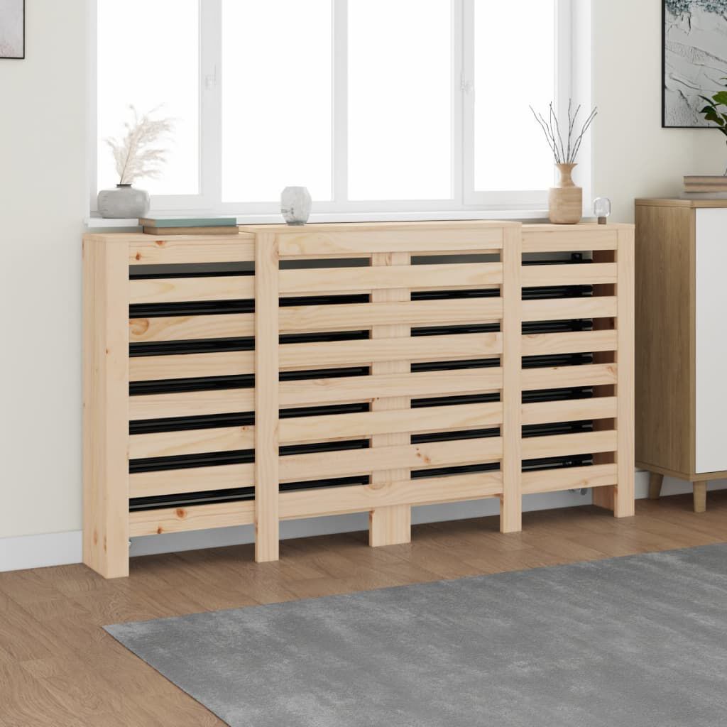 Cache-radiateur bois massif de pin – vue détaillée 1