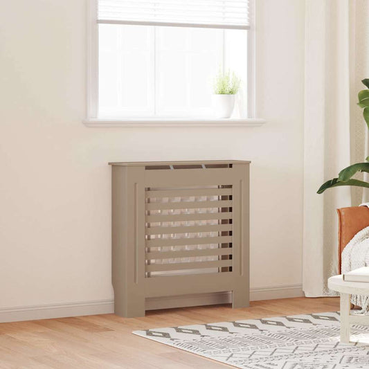 Cache-radiateur en MDF à lattes horizontales avec étagère
