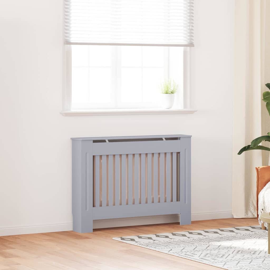 Cache-radiateur en bois à lattes avec étagère – 13 coloris, 5 tailles