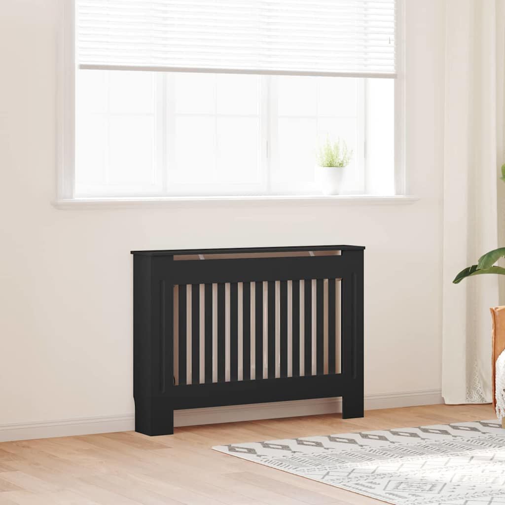 Cache-radiateur en bois à lattes avec étagère – 13 coloris, 5 tailles