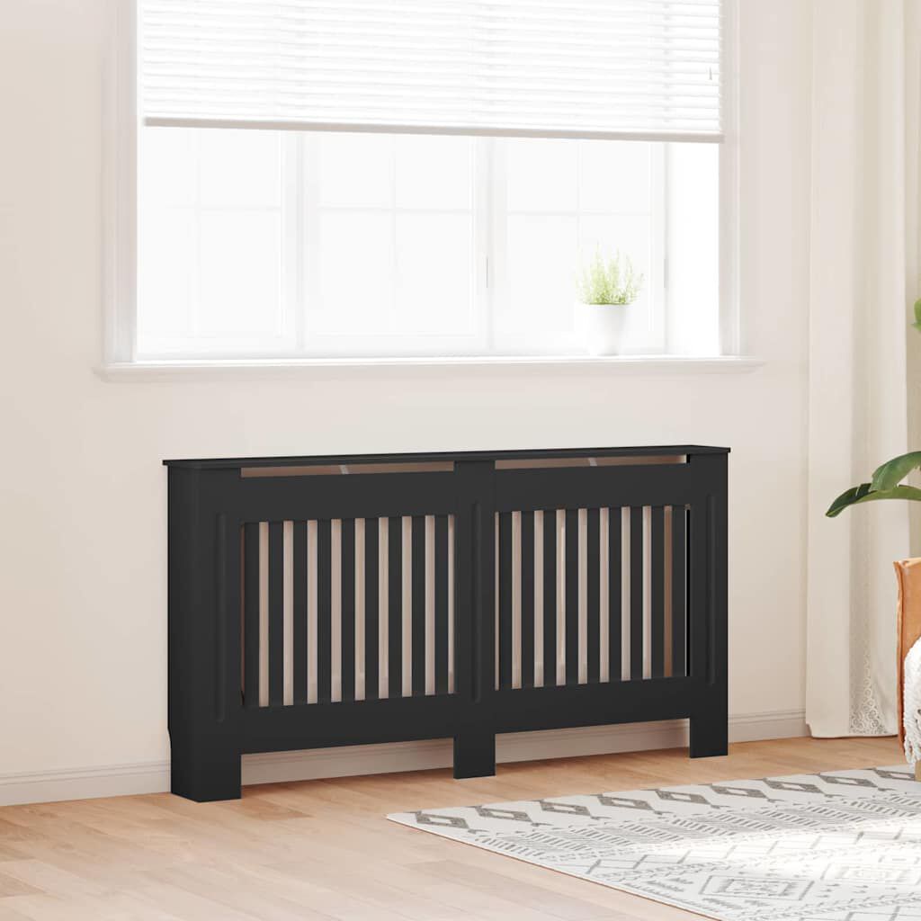Cache-radiateur en bois à lattes avec étagère – 13 coloris, 5 tailles