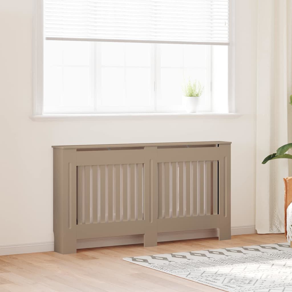 Cache-radiateur en bois à lattes avec étagère – 13 coloris, 5 tailles