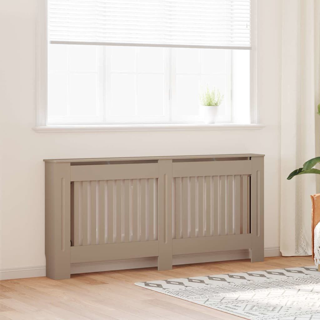 Cache-radiateur en bois à lattes avec étagère – 13 coloris, 5 tailles