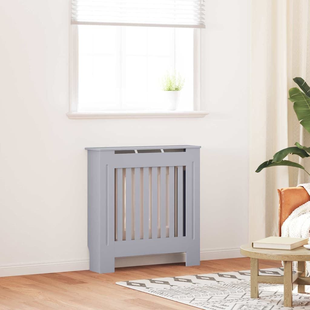 Cache-radiateur en bois à lattes avec étagère – 13 coloris, 5 tailles