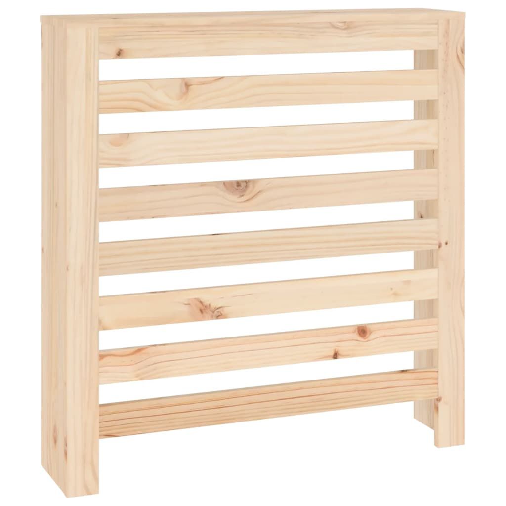 Cache-radiateur bois massif de pin naturel 79,5 cm
