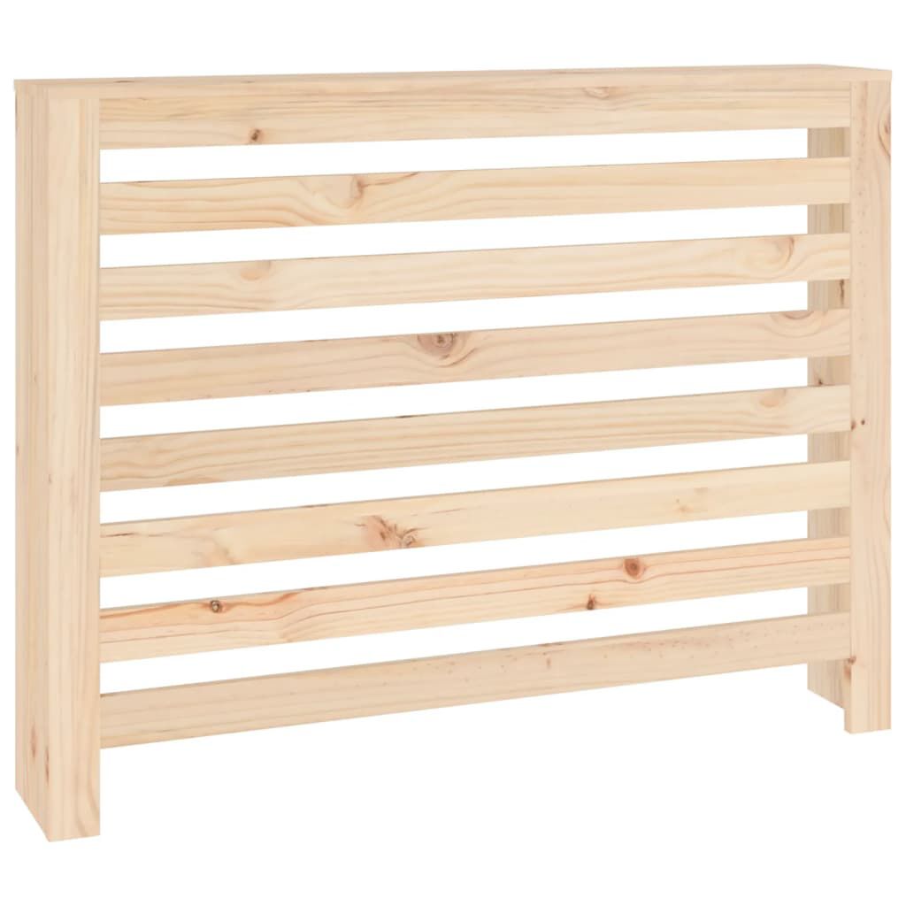 Cache-radiateur bois massif de pin naturel 108,5 cm