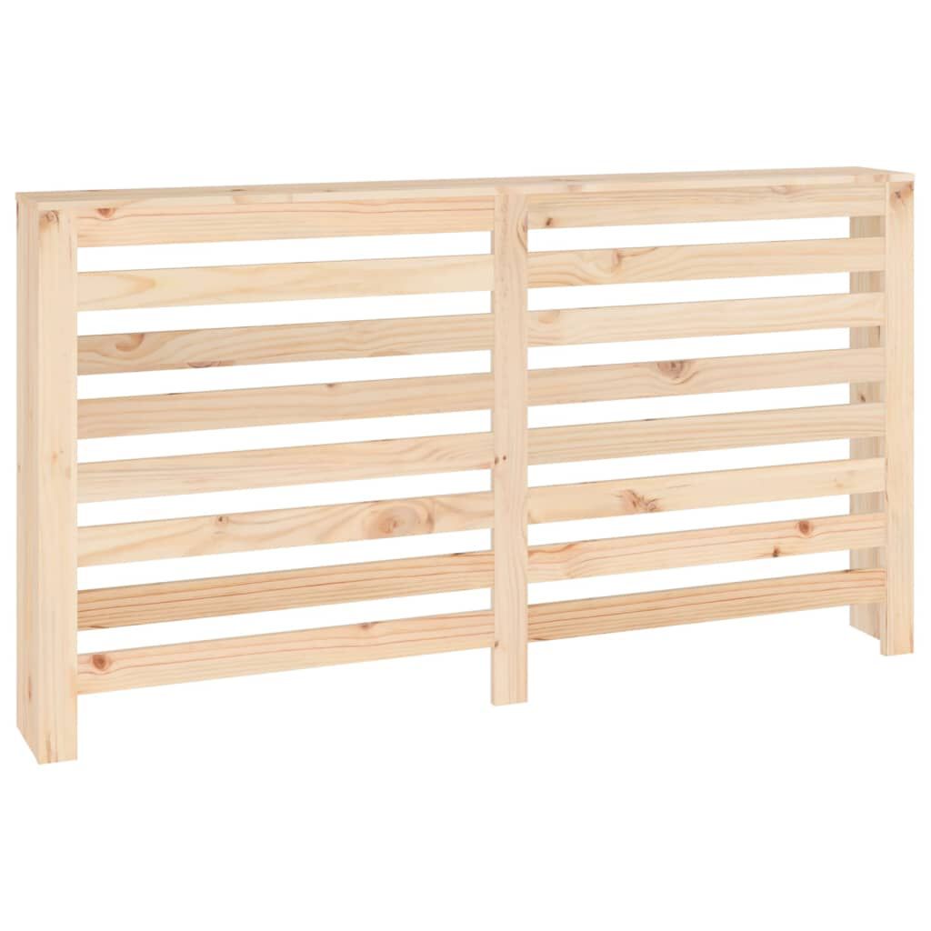 Cache-radiateur bois massif de pin naturel 153 cm