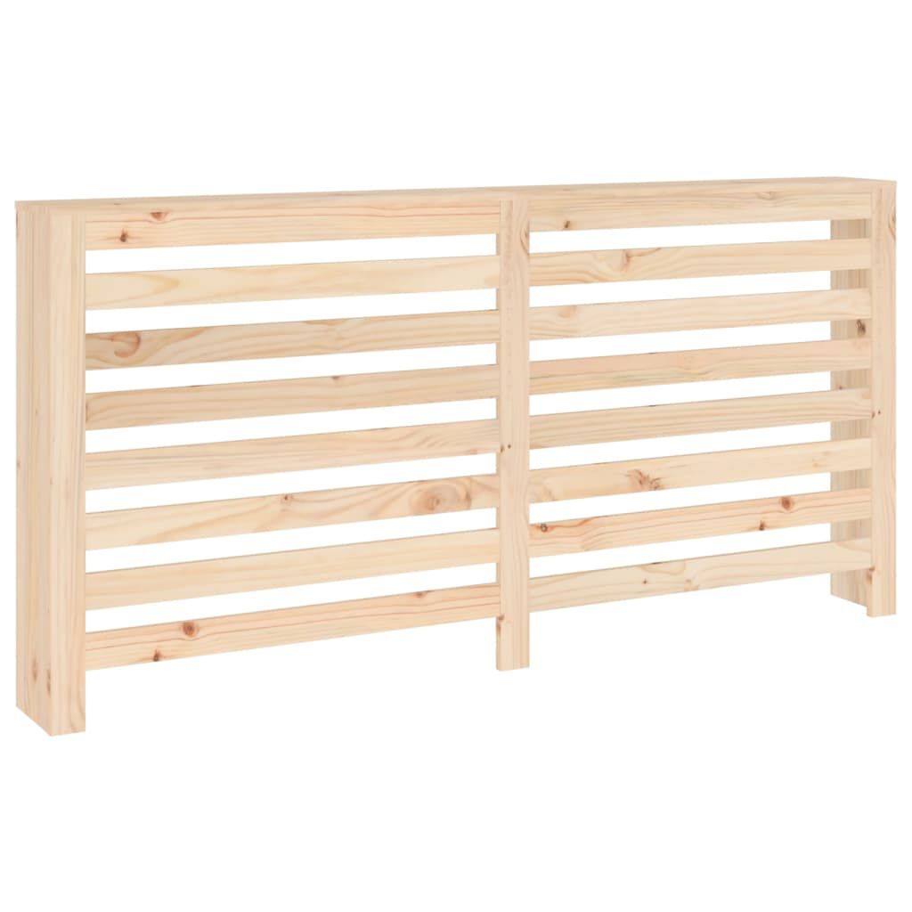 Cache-radiateur bois massif de pin naturel 169 cm