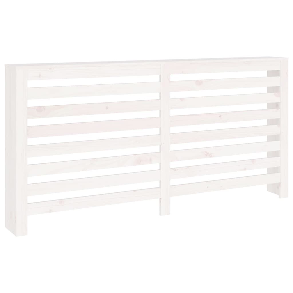 Cache-radiateur bois massif de pin blanc 169 cm