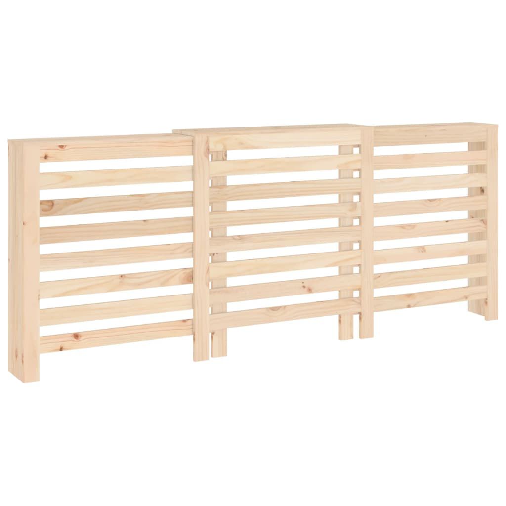 Cache-radiateur en bois massif de pin avec étagère