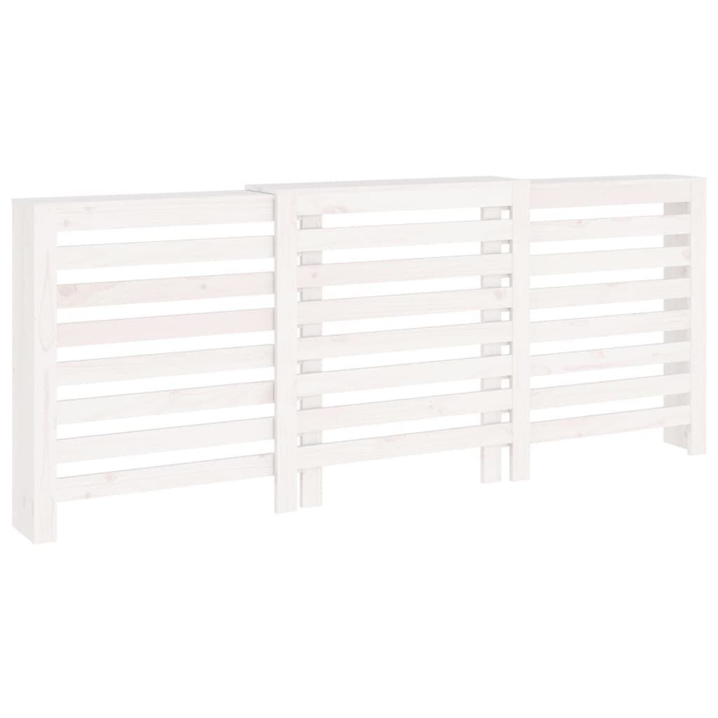 Cache-radiateur bois massif de pin blanc 210 cm