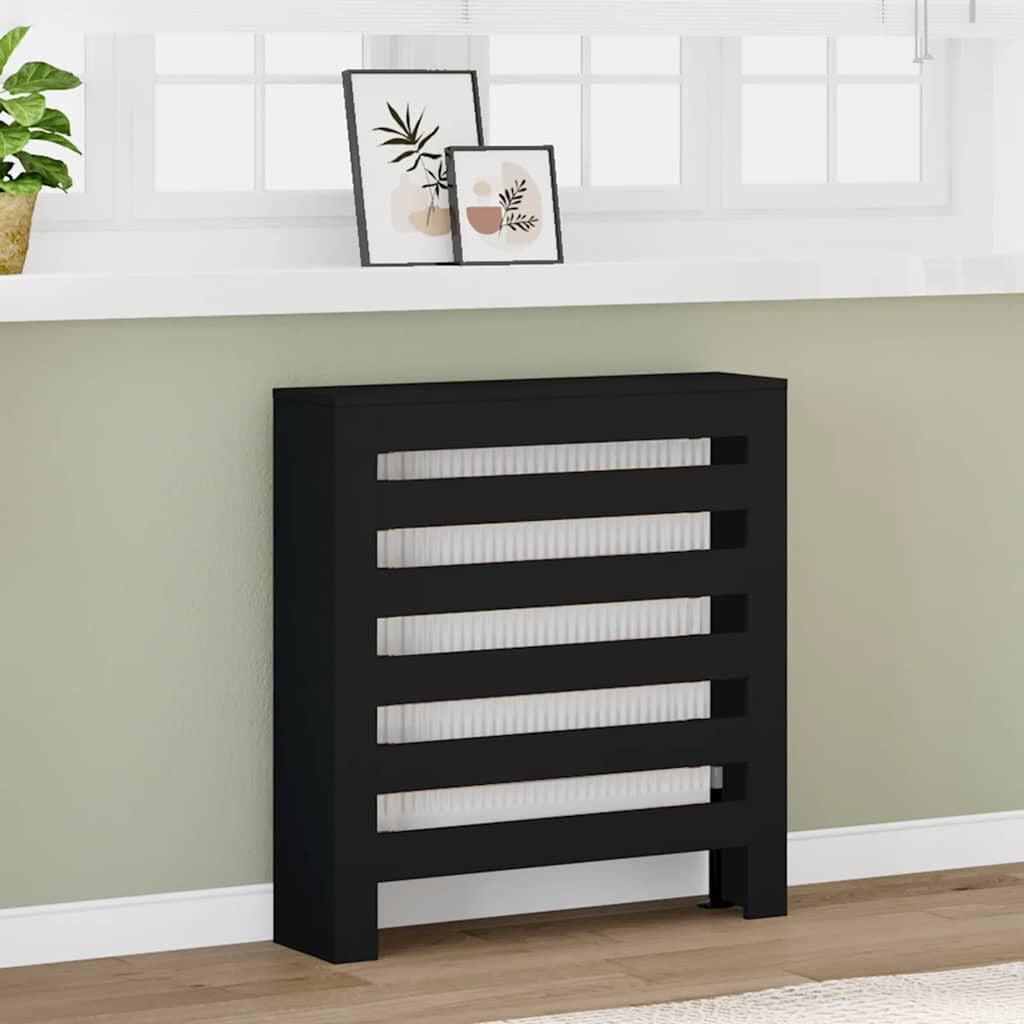 Cache-radiateur en bois à lattes horizontales ou verticales avec étagère – 10 finitions