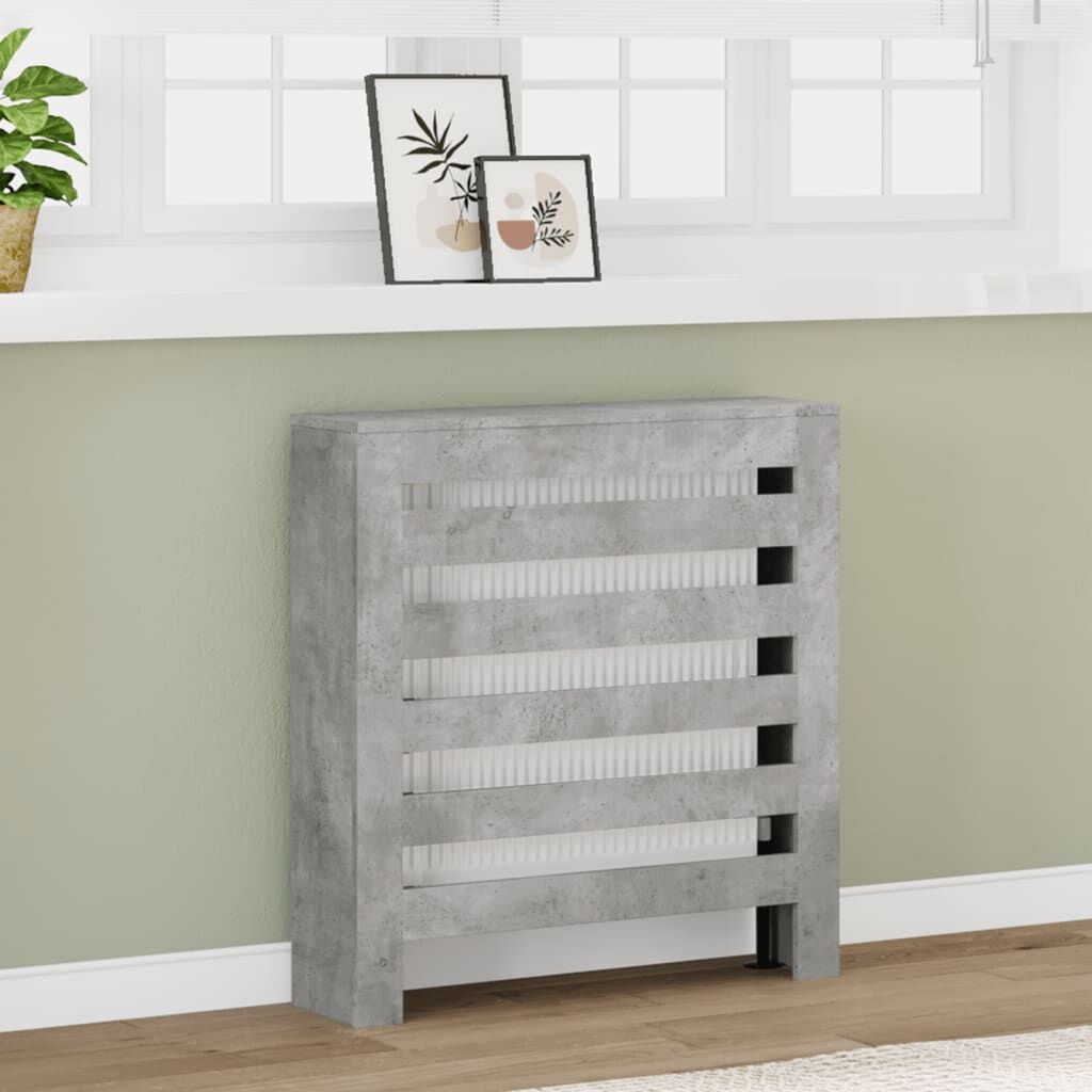 Cache-radiateur en bois à lattes horizontales ou verticales avec étagère – 10 finitions