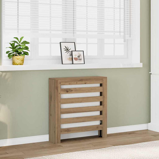 Cache-radiateur en bois à lattes horizontales ou verticales avec étagère – 10 finitions