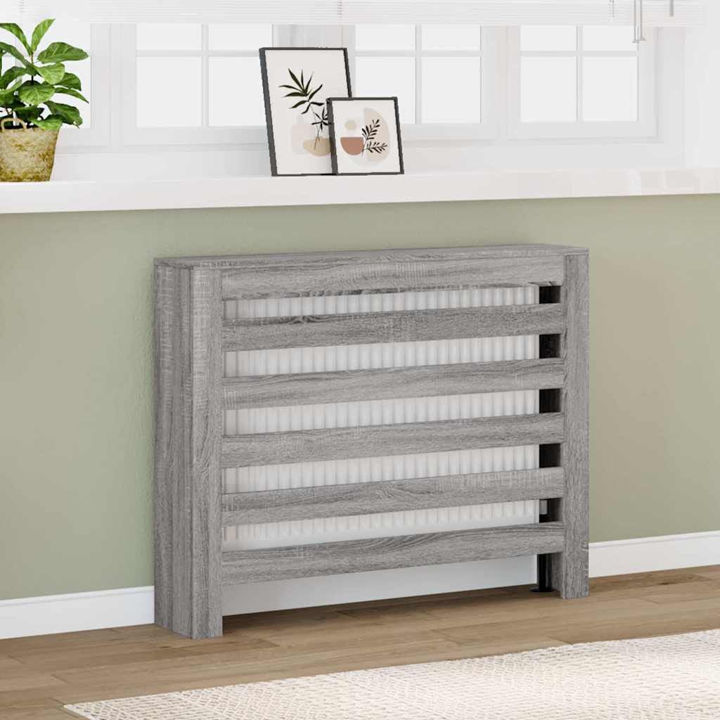 Cache-radiateur en bois à lattes horizontales ou verticales avec étagère – 10 finitions