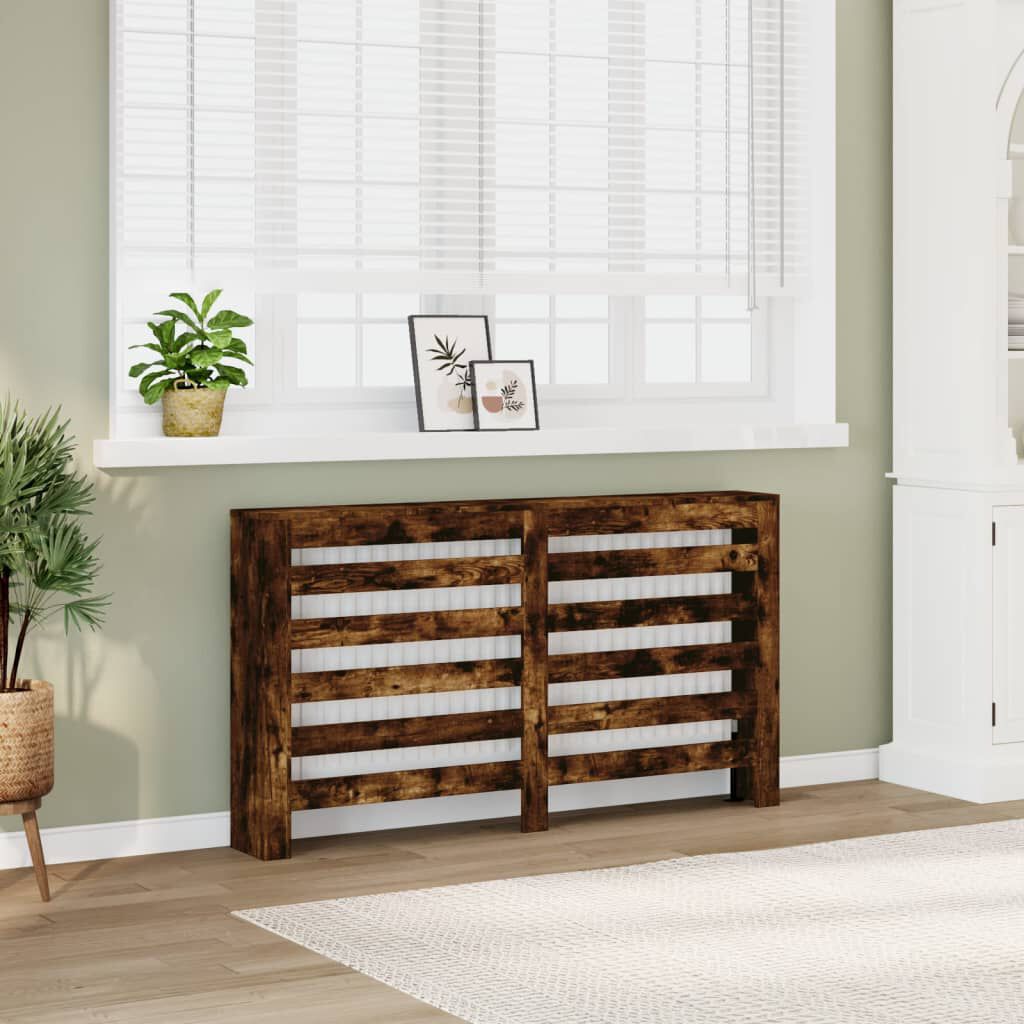 Cache-radiateur en bois à lattes horizontales ou verticales avec étagère – 10 finitions