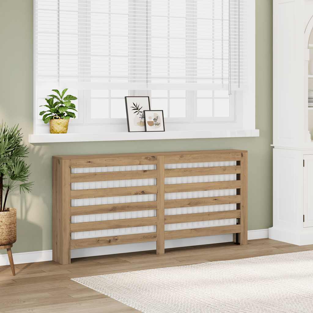 Cache-radiateur en bois à lattes horizontales ou verticales avec étagère – 10 finitions