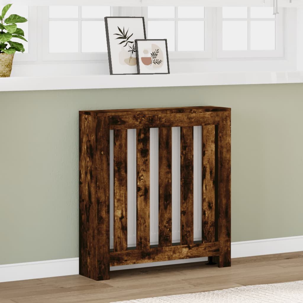 Cache-radiateur en bois à lattes horizontales ou verticales avec étagère – 10 finitions