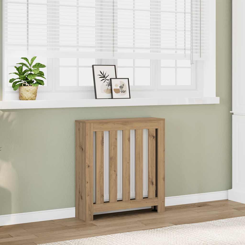 Cache-radiateur en bois à lattes horizontales ou verticales avec étagère – 10 finitions