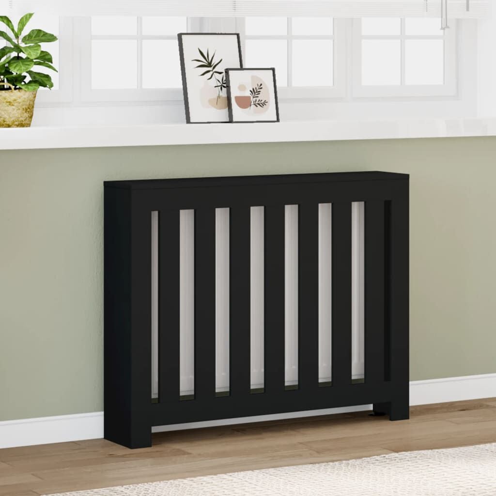 Cache-radiateur en bois à lattes horizontales ou verticales avec étagère – 10 finitions