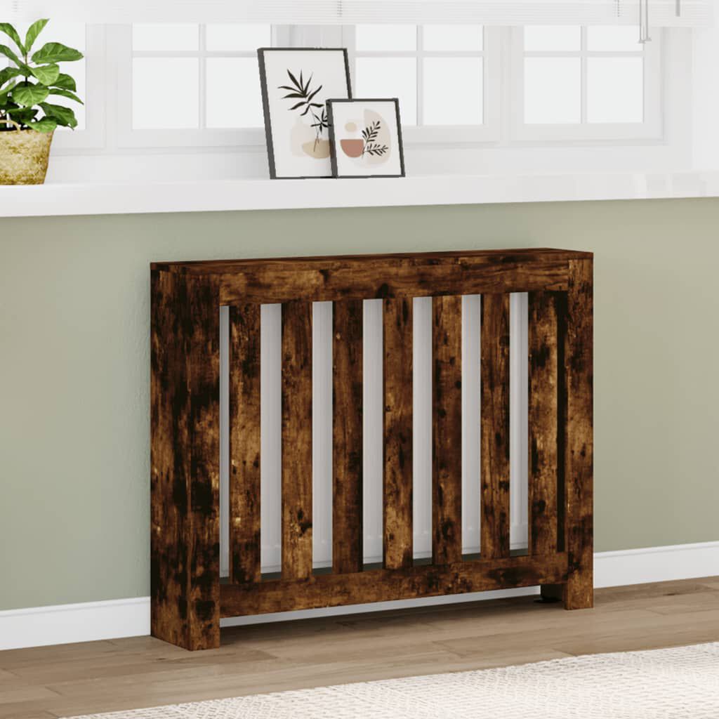 Cache-radiateur en bois à lattes horizontales ou verticales avec étagère – 10 finitions
