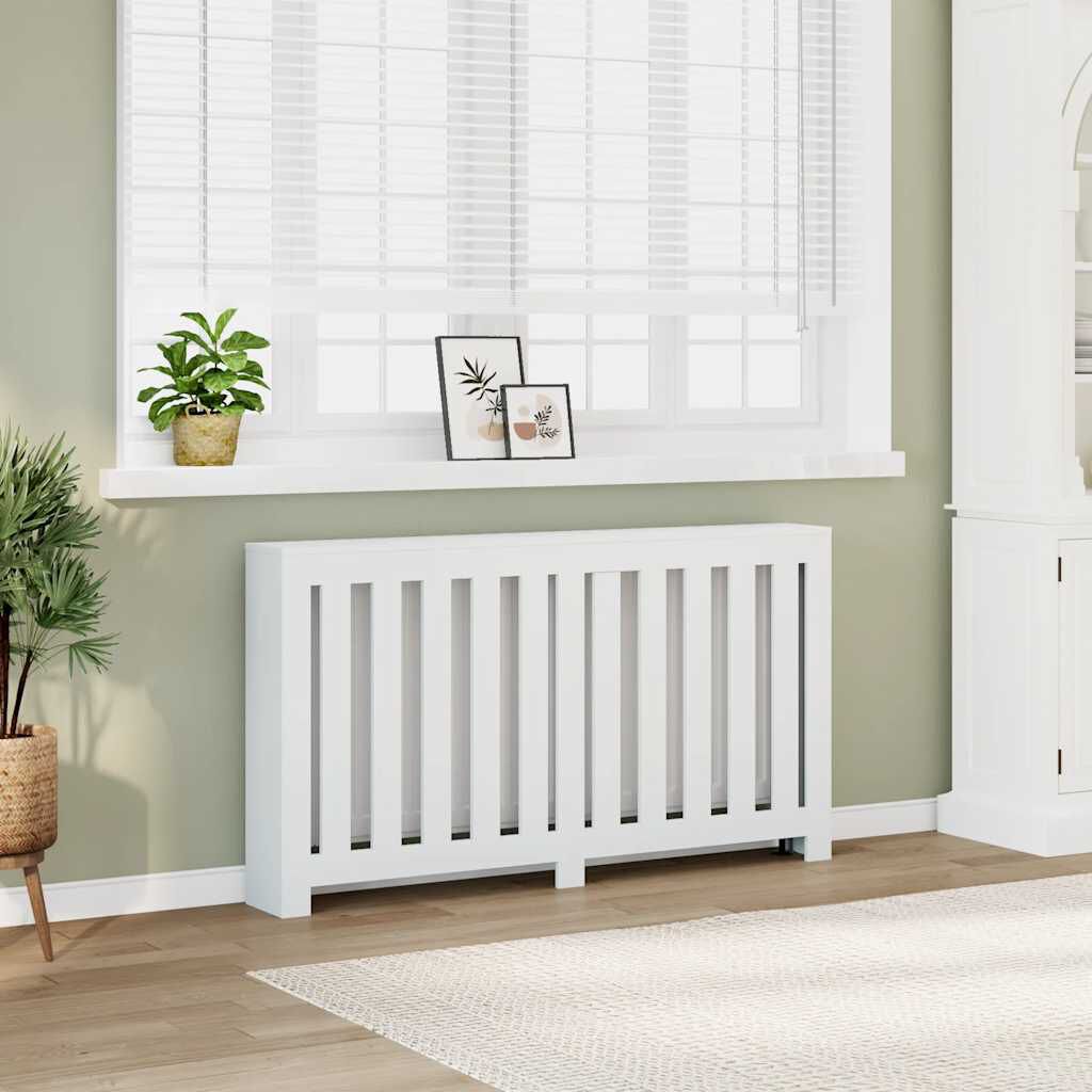 Cache-radiateur en bois à lattes horizontales ou verticales avec étagère – 10 finitions