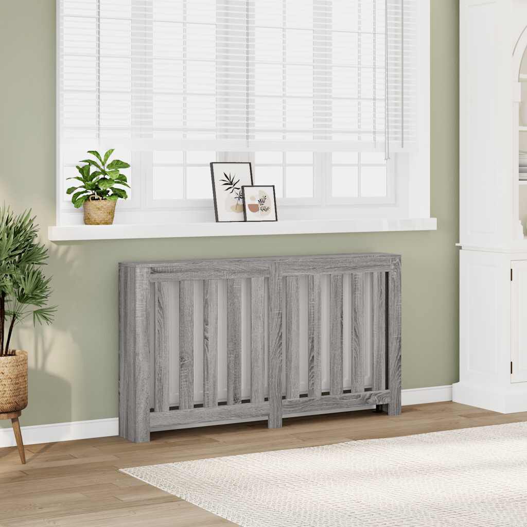Cache-radiateur en bois à lattes horizontales ou verticales avec étagère – 10 finitions