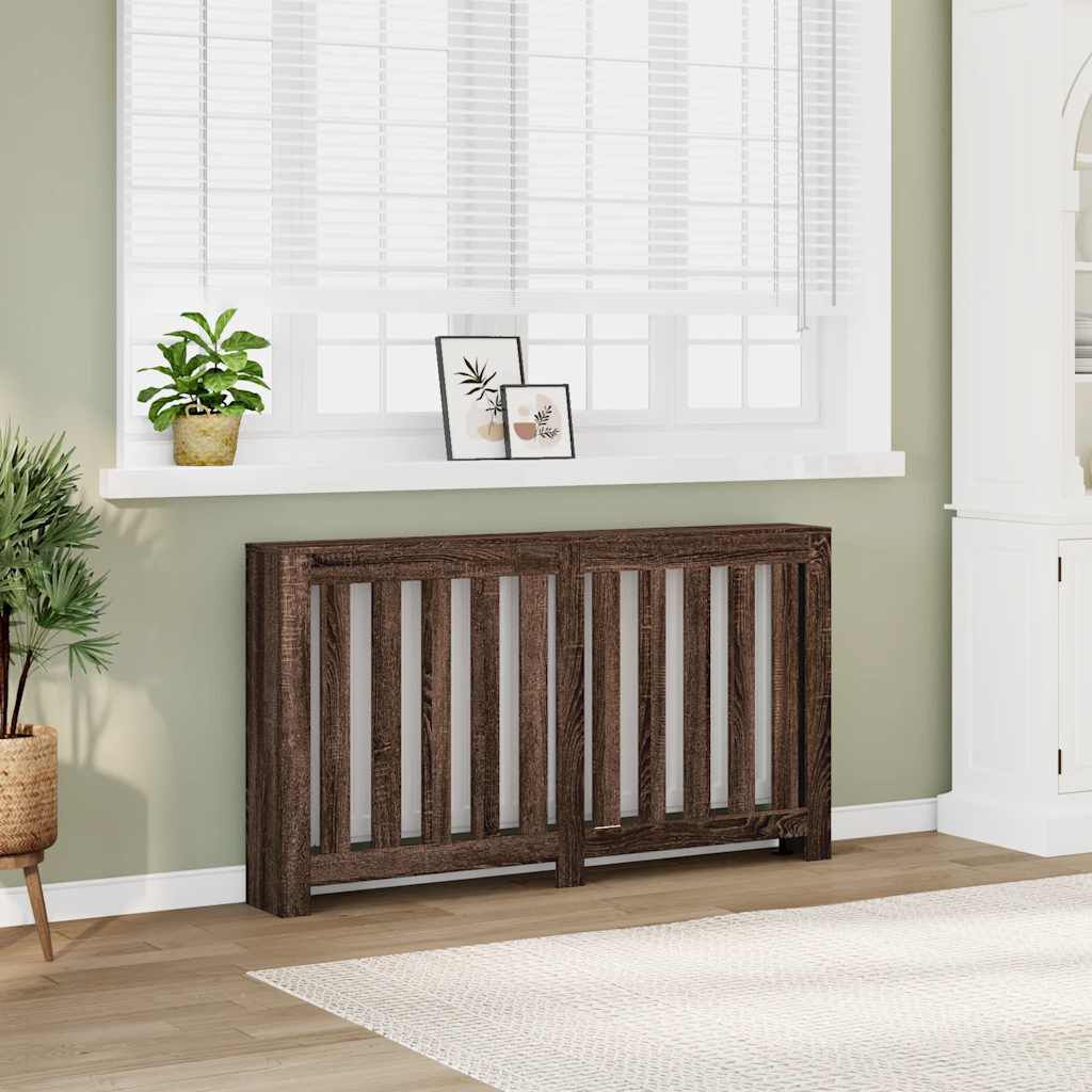 Cache-radiateur en bois à lattes horizontales ou verticales avec étagère – 10 finitions