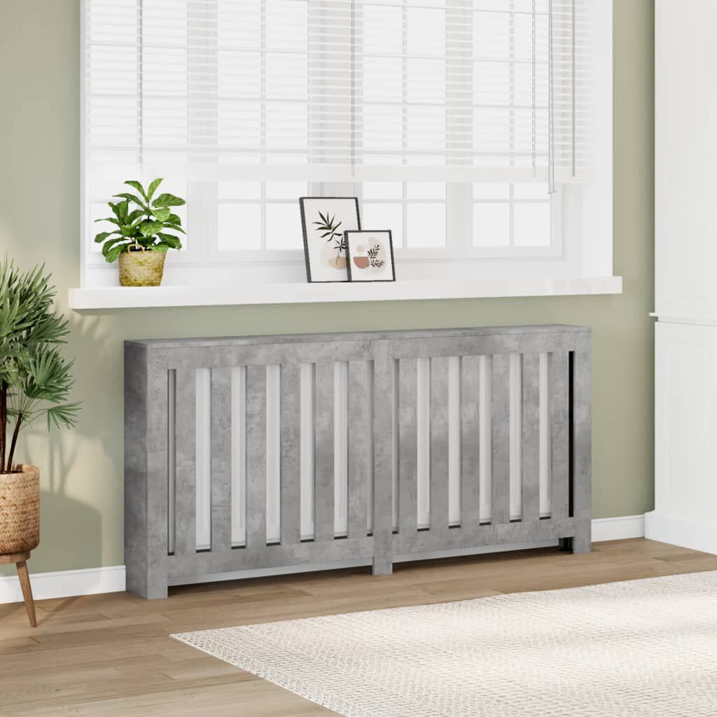 Cache-radiateur en bois à lattes horizontales ou verticales avec étagère – 10 finitions