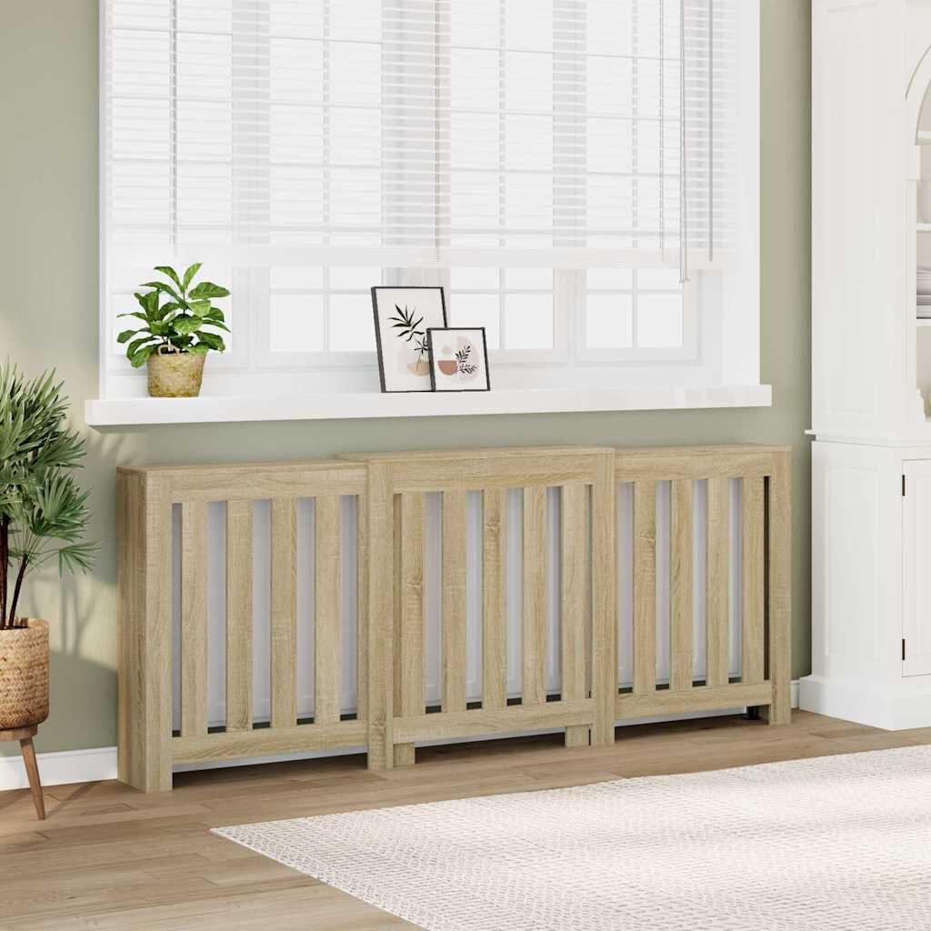 Cache-radiateur en bois à lattes horizontales ou verticales avec étagère – 10 finitions