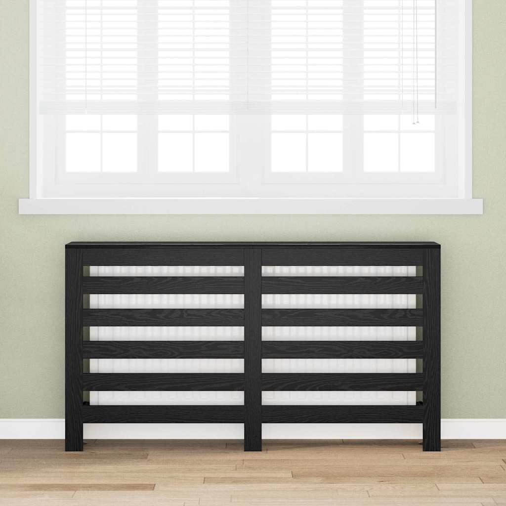 Cache-radiateur en bois à lattes horizontales ou verticales avec étagère – 10 finitions