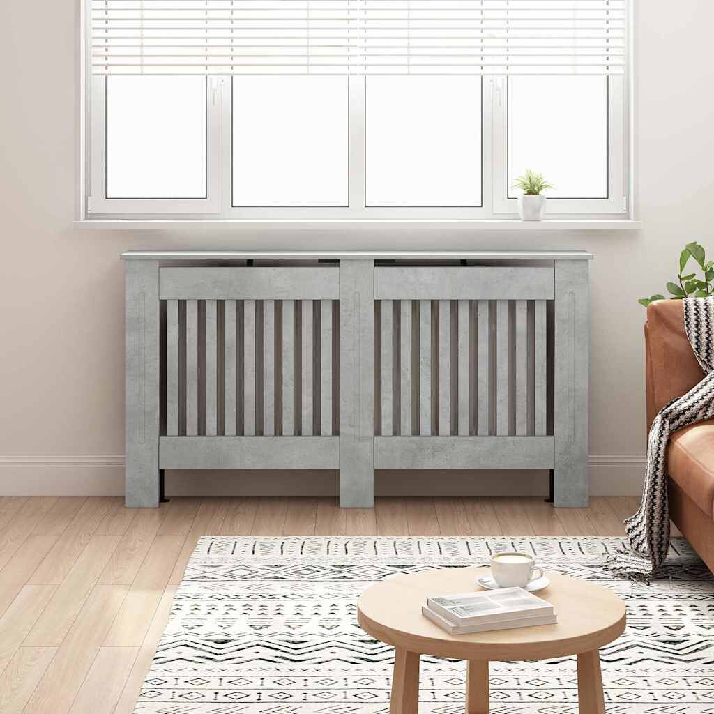 Cache-radiateur en bois à lattes avec étagère – 13 coloris, 5 tailles