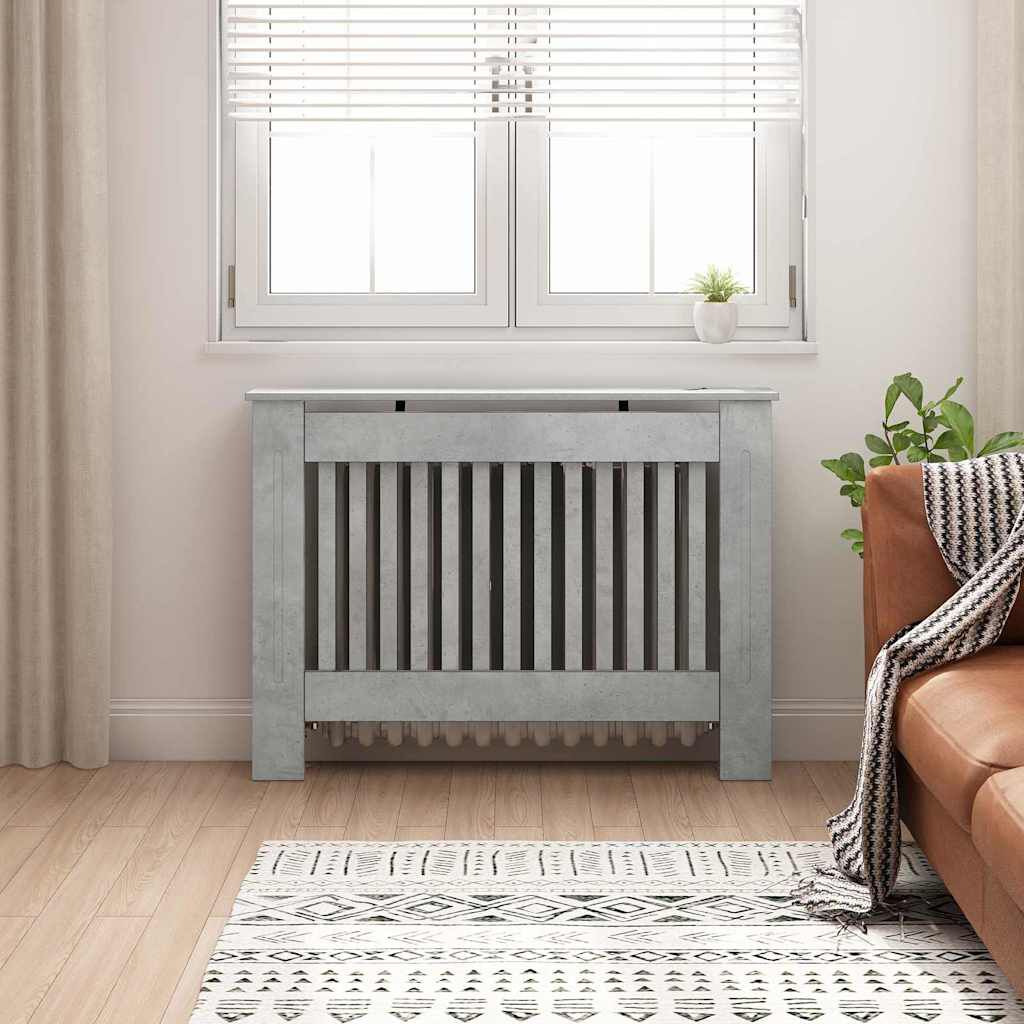 Cache-radiateur en bois à lattes avec étagère – 13 coloris, 5 tailles