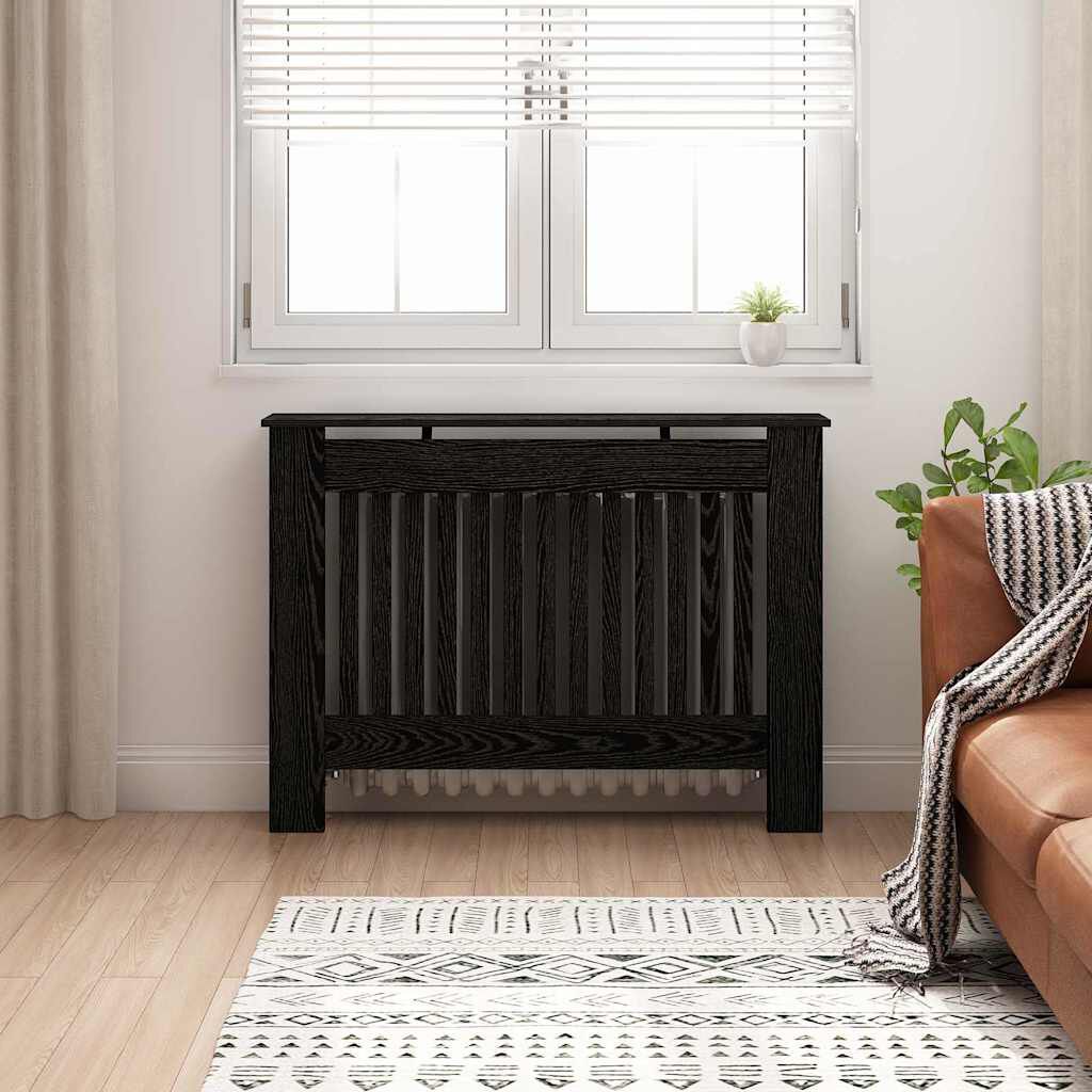 Cache-radiateur en bois à lattes avec étagère – 13 coloris, 5 tailles