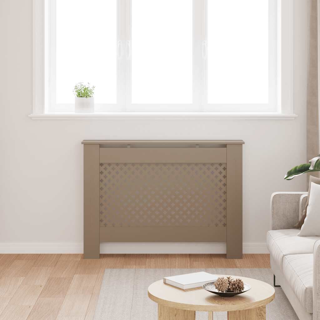 Cache-radiateur en MDF à motif croisé avec étagère – 5 coloris, 5 tailles