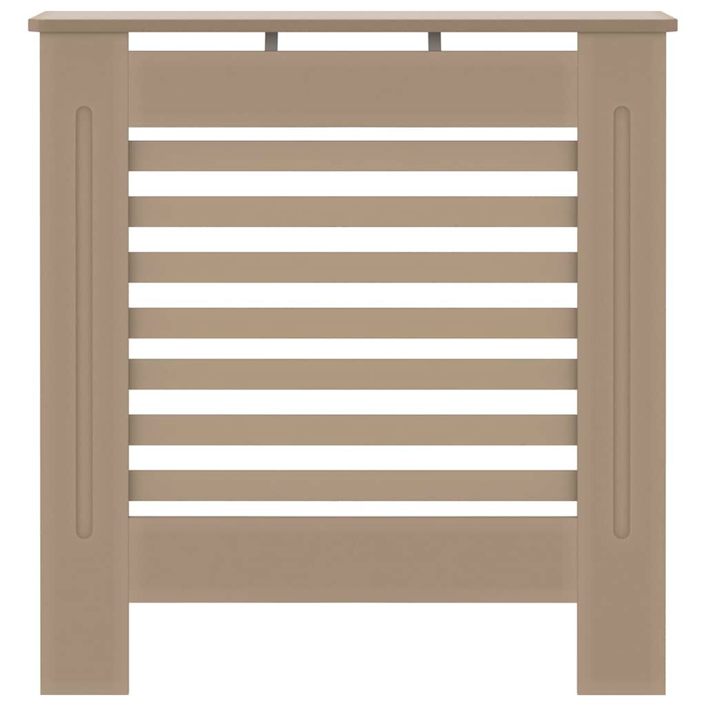 Cache-radiateur en MDF à lattes horizontales avec étagère