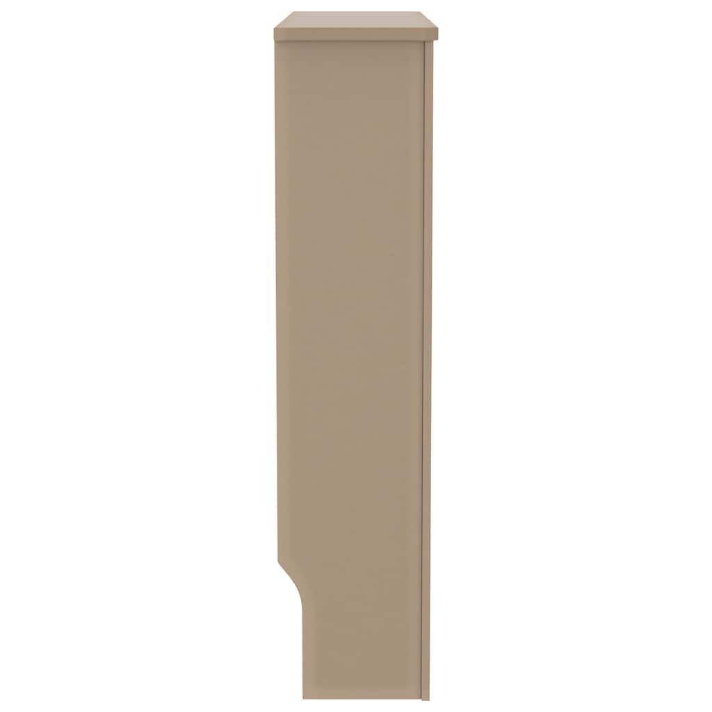 Cache-radiateur en MDF à lattes horizontales avec étagère