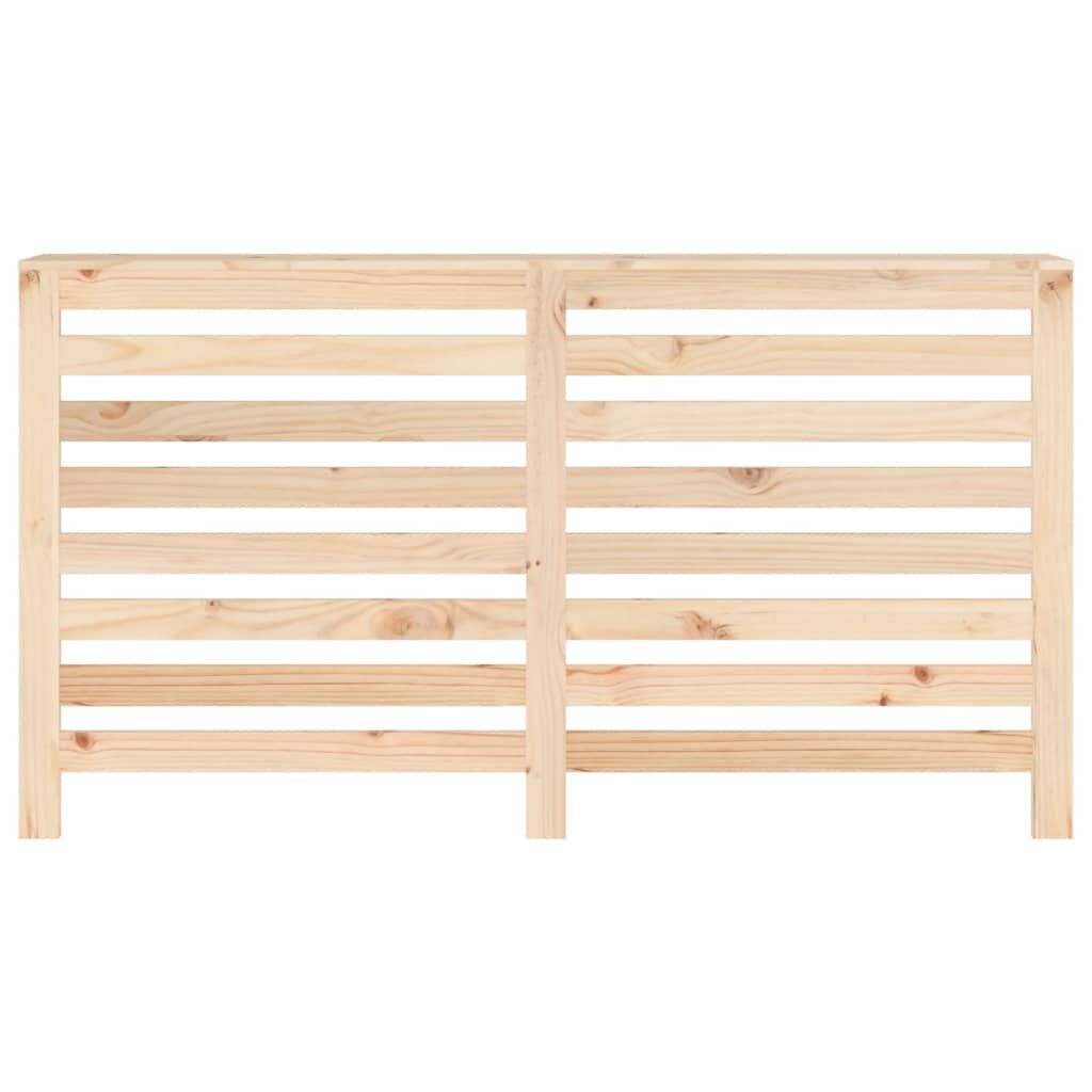 Cache-radiateur bois massif de pin naturel 153 cm